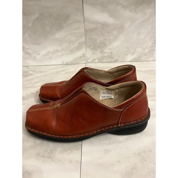 Spring Step Carmen 3909 Slip On Shoes Chestnut Leather Uppers Women's Size 9 - Picture 3 of 7